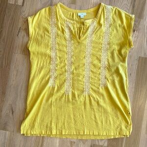 J.Jill Sunset ☀️Longer Cotton/Linen Shirt, M